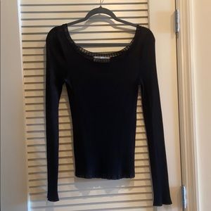 Vintage Yves Saint Laurent  black knit top